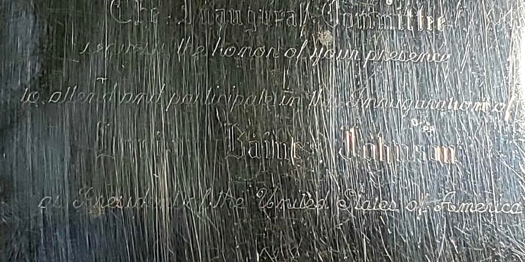 Sterling 1965 President & Vice President Inauguration Invitation Cigarette Case image 5