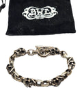 BWL Bill Wall Leather Six Good Luck Skull Sterling Silver Toggle Brac image 0