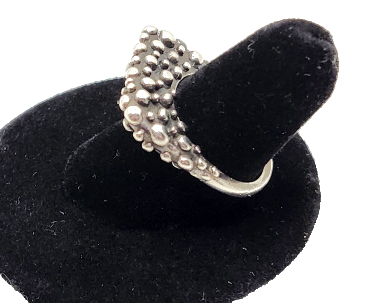 Dian Malouf Modern Stack Stacking Sterling Silver Heavy Dots Ring DLM image 1