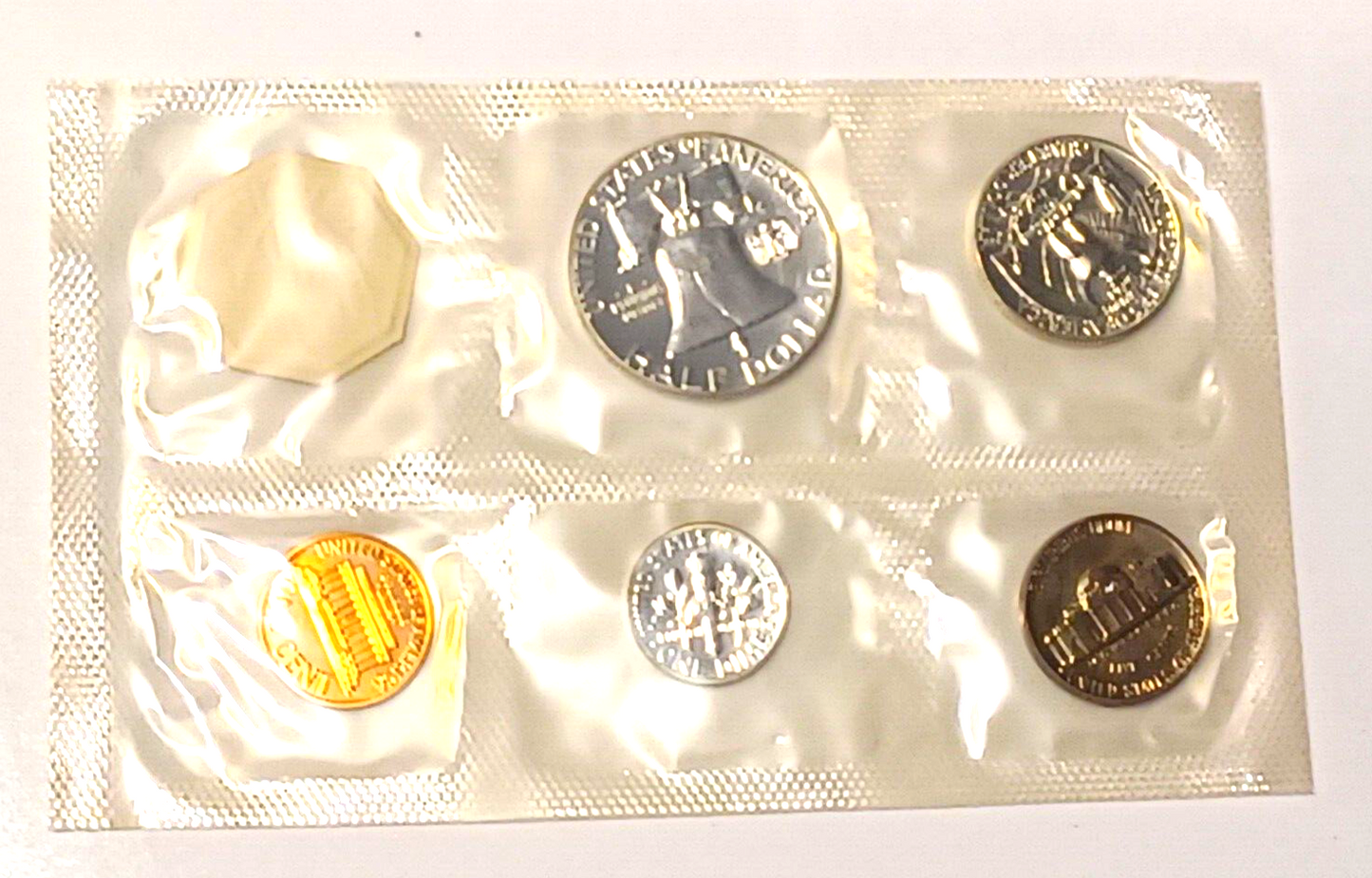 1961 U.S. Mint SILVER PROOF Set in Original Envelope image 4