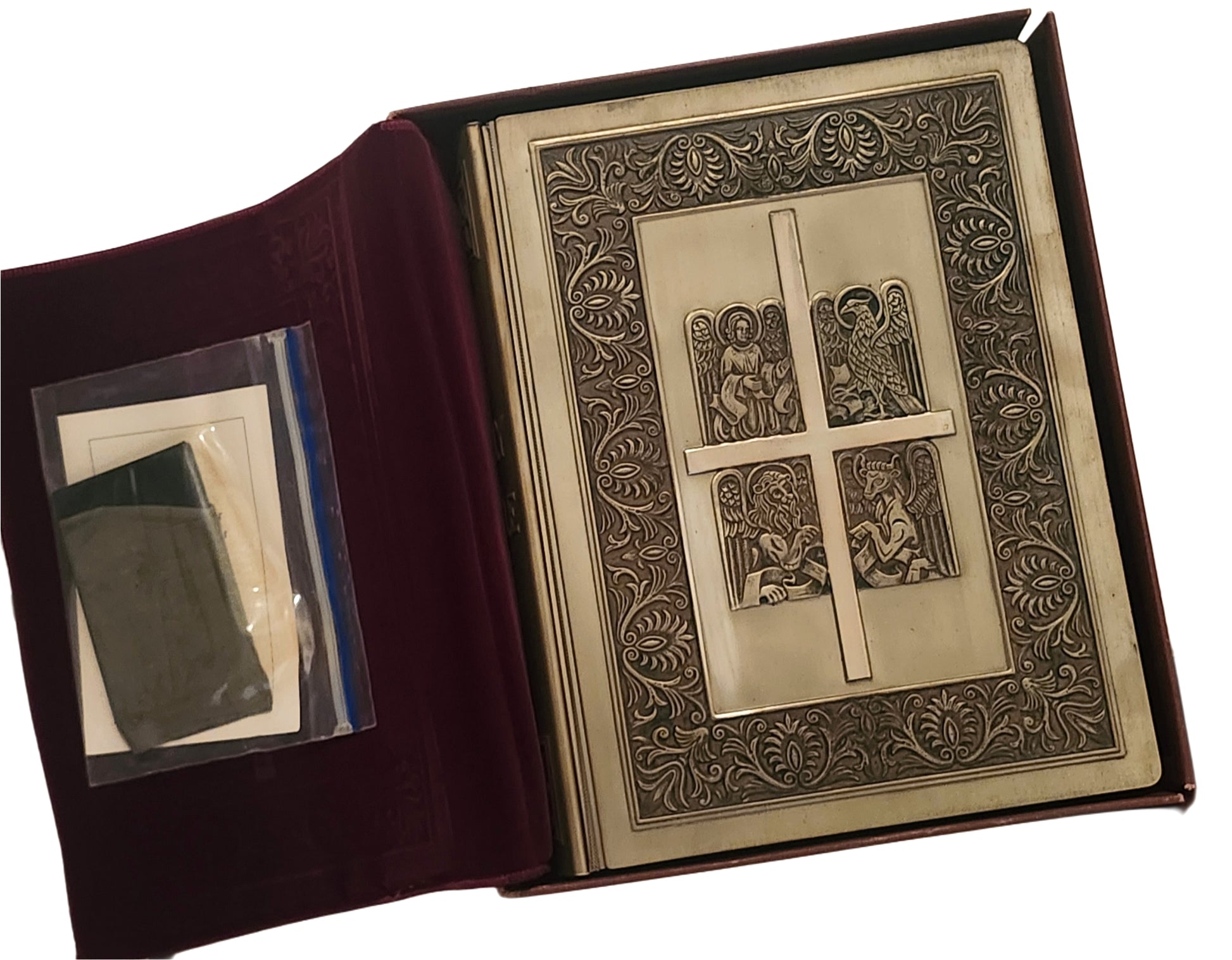 Franklin Mint Library Sterling Silver Vintage Holy Bible With Illustrations image 0