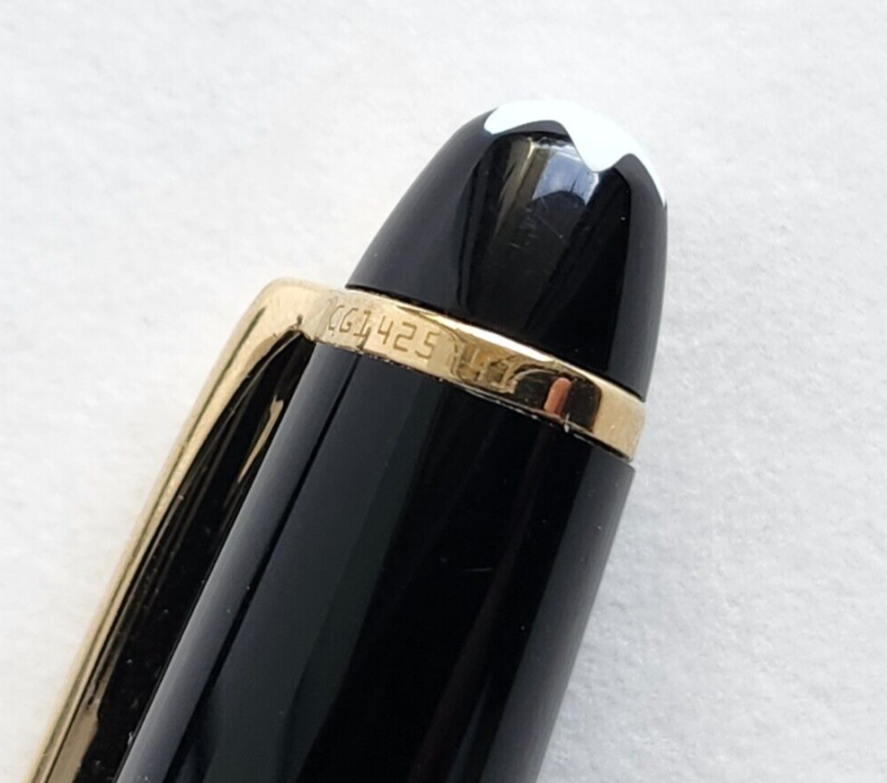 Montblanc Meisterstuck Gold-Coated Classique Black Rollerball Pen w/ Box image 3