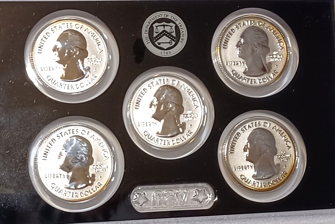 2018 S US Mint Silver Reverse Proof Set - 10 Coins w/ Box & COA image 4