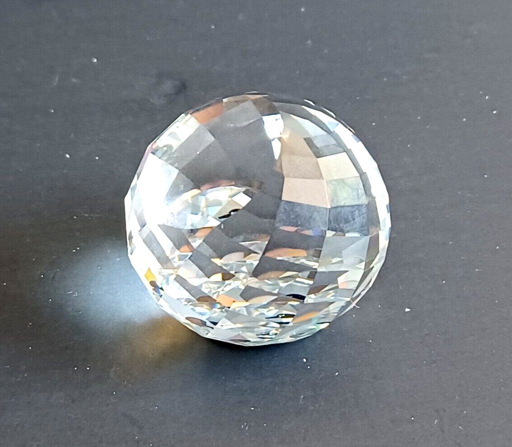 Swarovski Collector Society Crystal Paperweight Black Swan Multifaceted in Box image 2