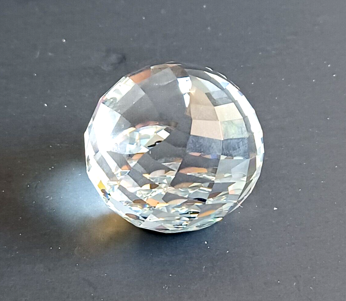 Swarovski Collector Society Crystal Paperweight Black Swan Multifaceted in Box image 2