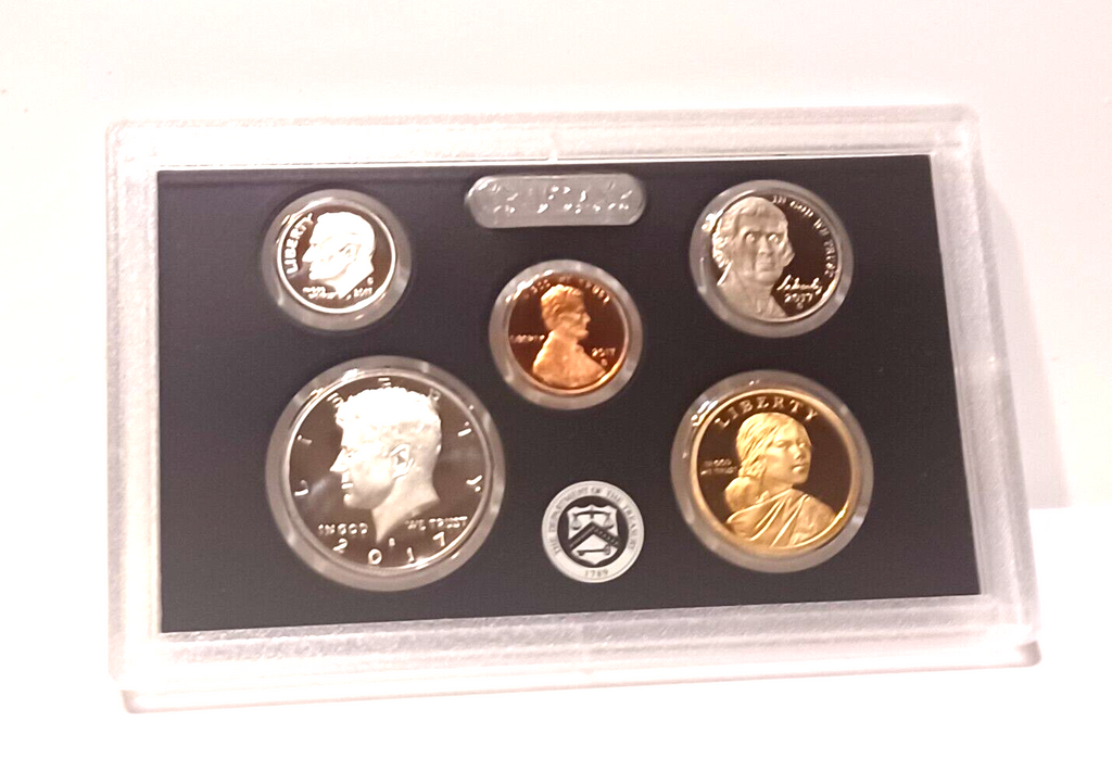 2017 S US Mint Silver Proof Set - 10 Coins COA Original Box image 2