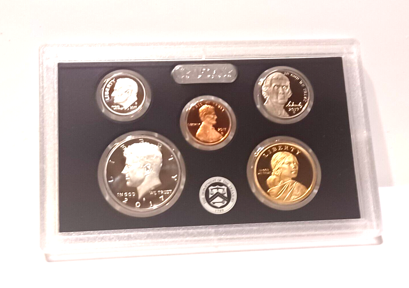 2017 S US Mint Silver Proof Set - 10 Coins COA Original Box image 2