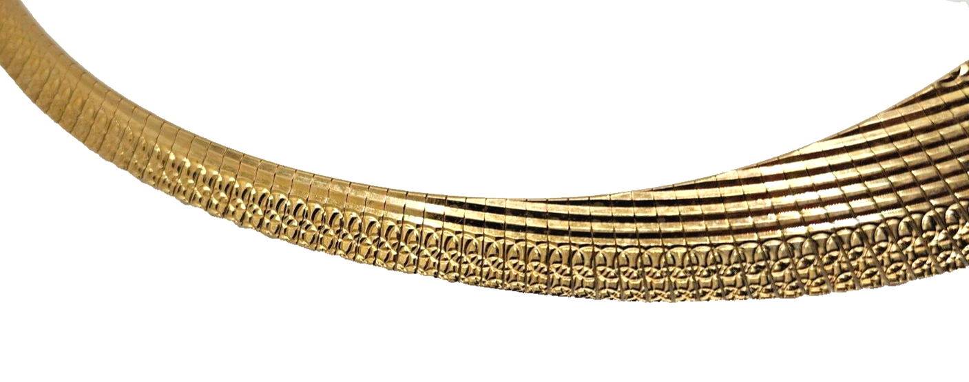 HSN Bellezza 18K Goldtone Diamond-Cut Cleopatra Choker Necklace image 3