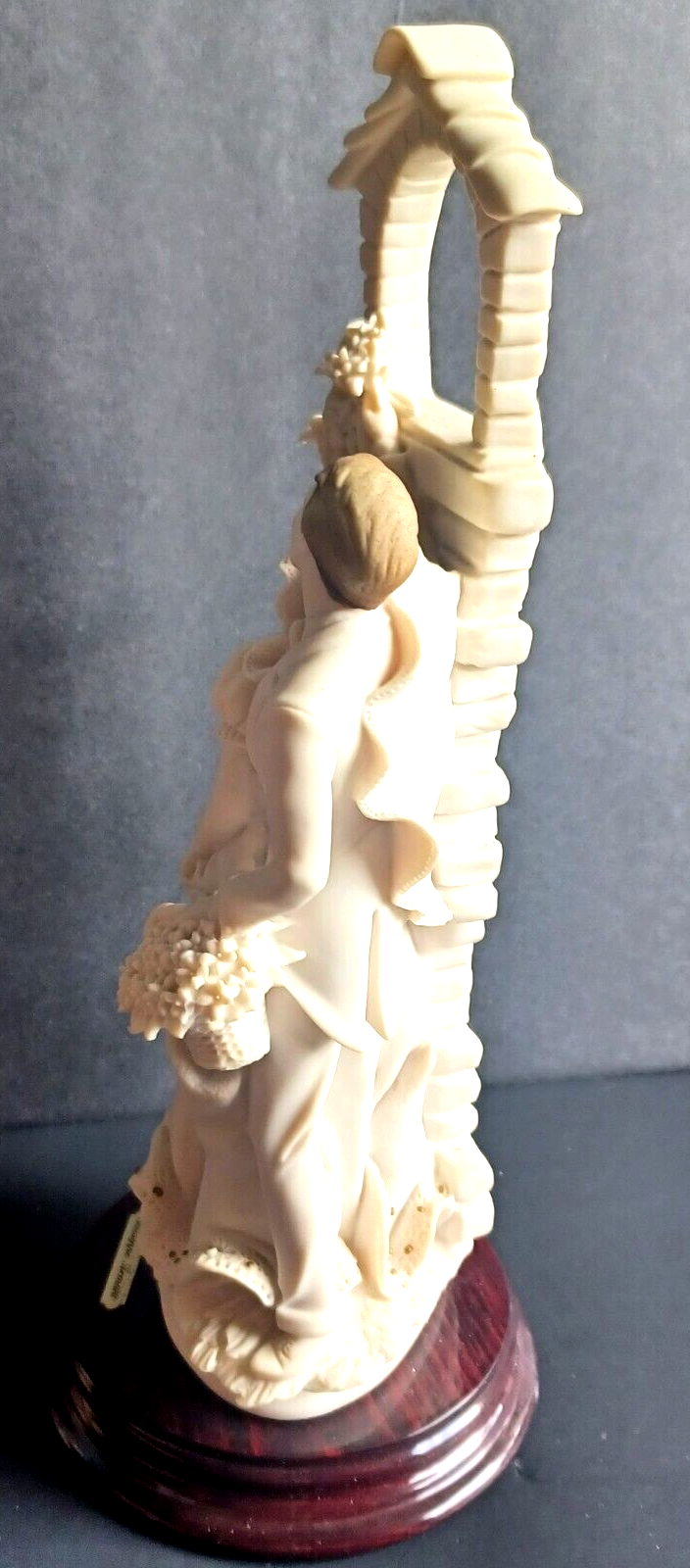 Giuseppe Armani 0201F Love in Bloom Bride & Groom Married Couple w/ Bouquet image 9