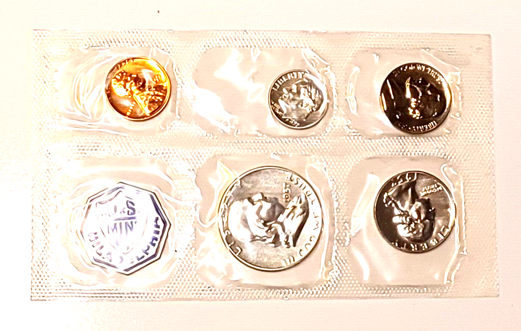 1957 U.S. Mint SILVER PROOF Set in Original Envelope image 1