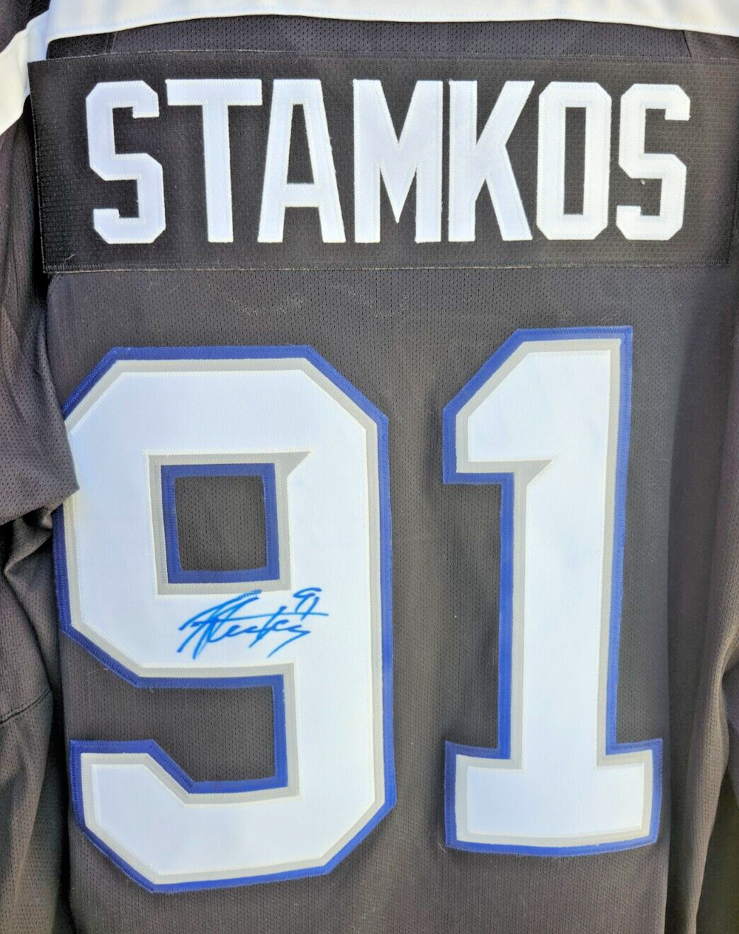 Steven Stamkos Signed Tampa Bay Lightning Reebok Bolts Third Jersey ~ Black XL image 1