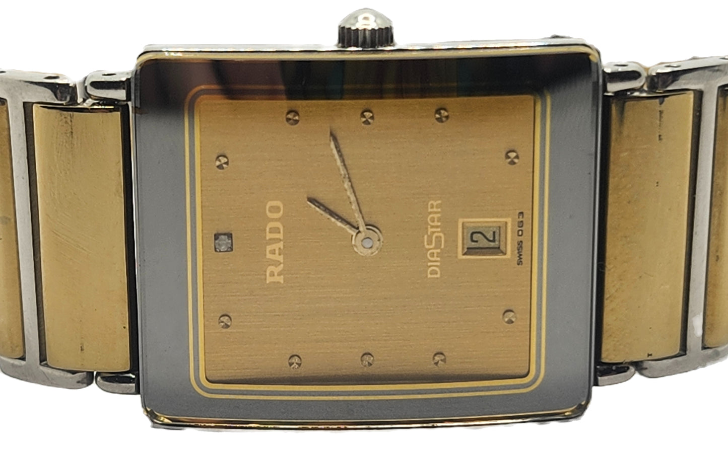 Vintage Men's Rado Diastar Cermic Stainless Steel Watch #160.0318 image 1