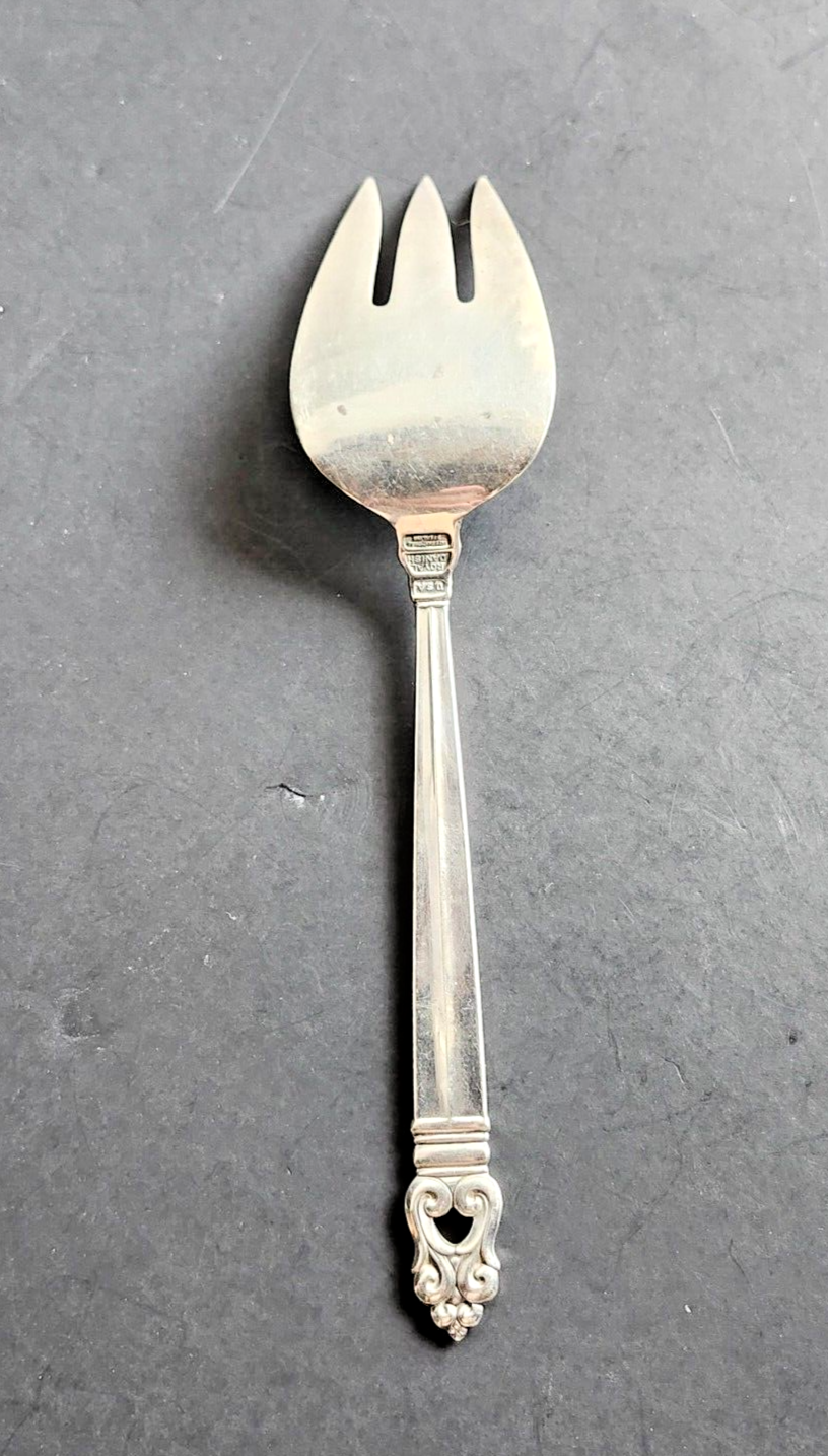 Royal Danish by International Sterling Silver Solid Cold Meat Serving Fork image 3