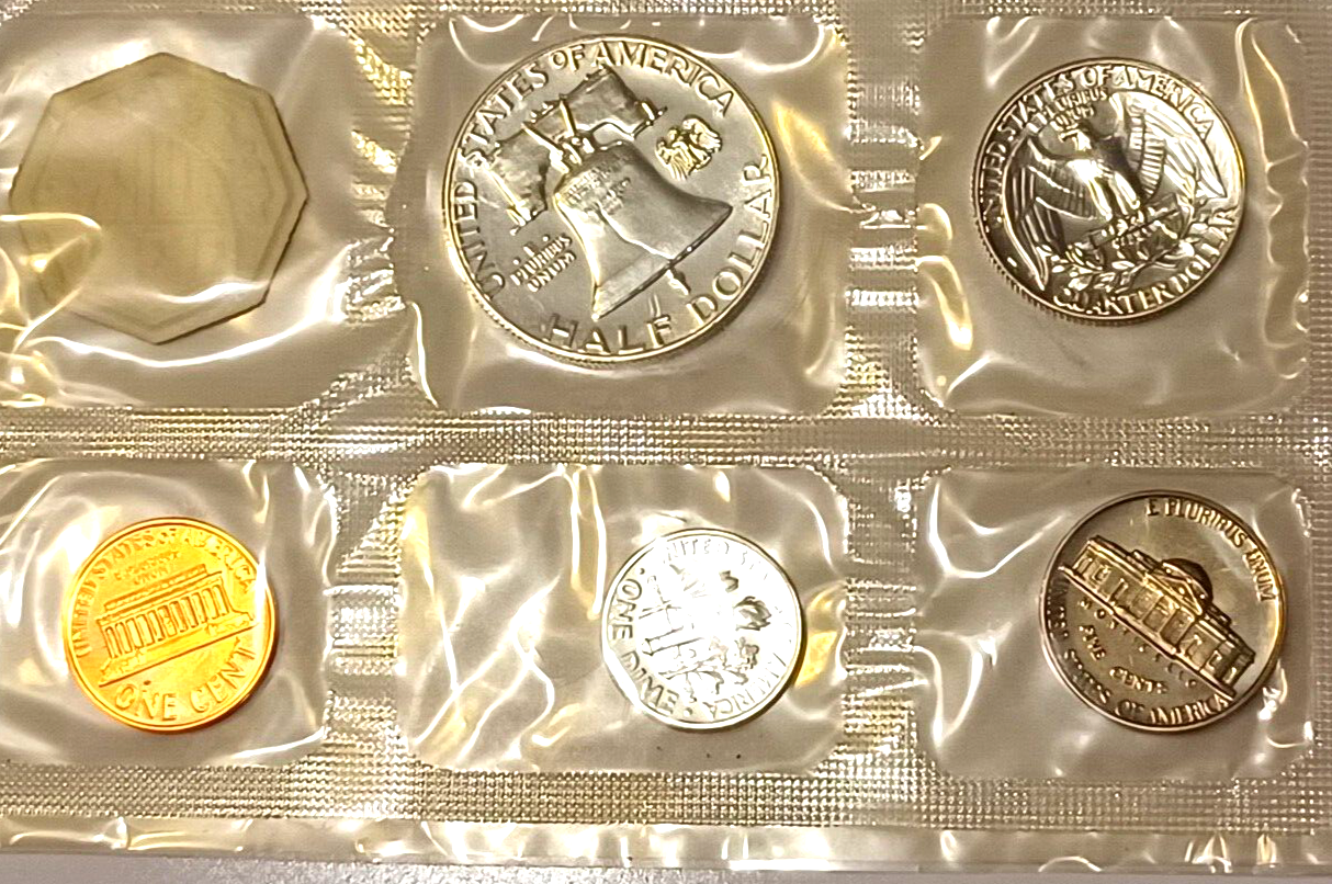 1962 U.S. Mint SILVER PROOF Set in Original Envelope image 5