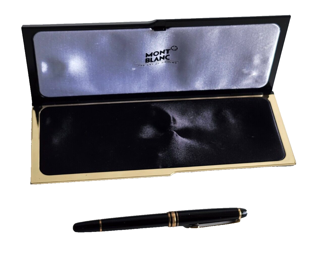 Montblanc Meisterstuck Gold-Coated Classique Black Rollerball Pen w/ Box image 7