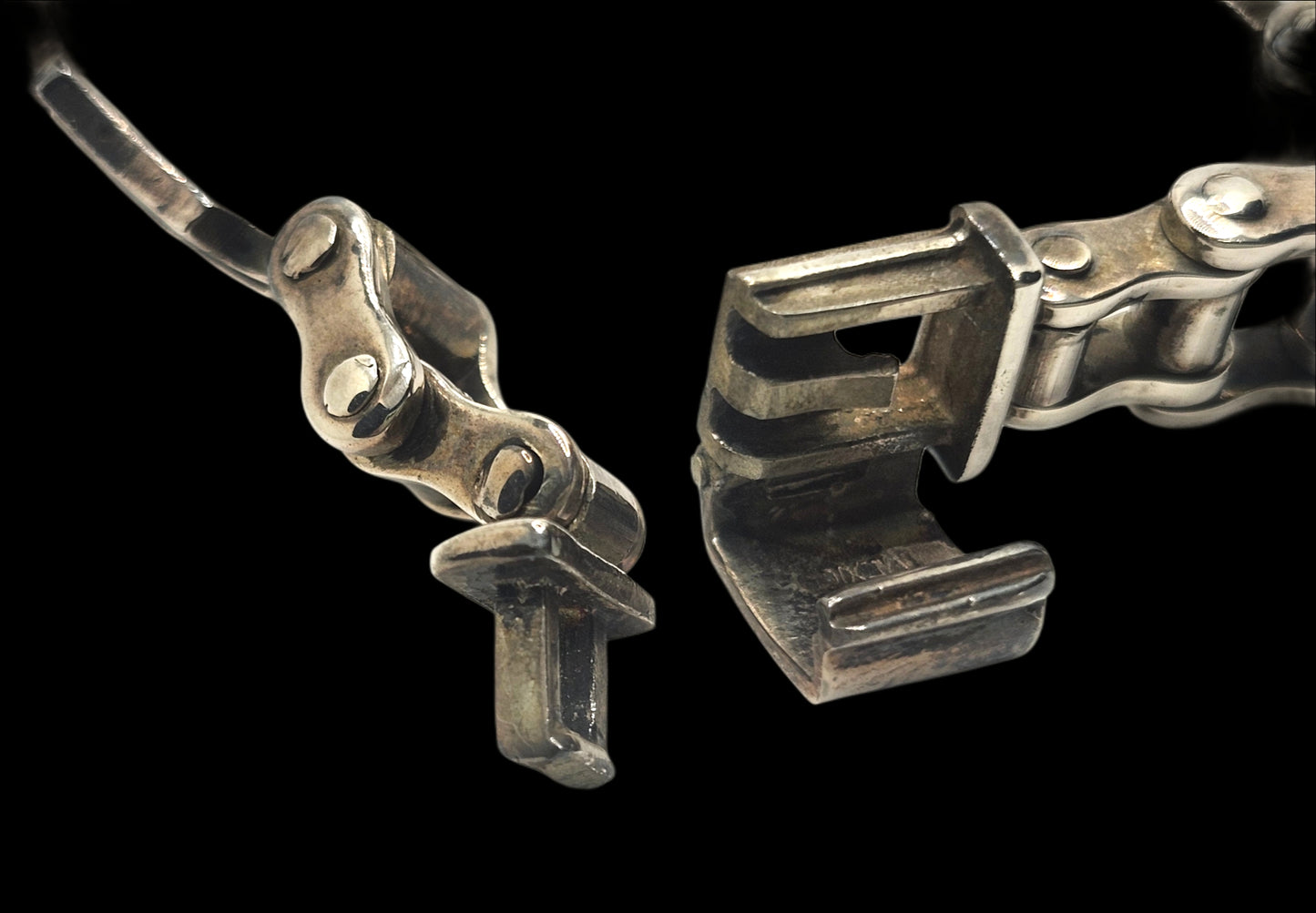 Harley Davidson Sterling Silver Bike Chain Link Bracelet image 4