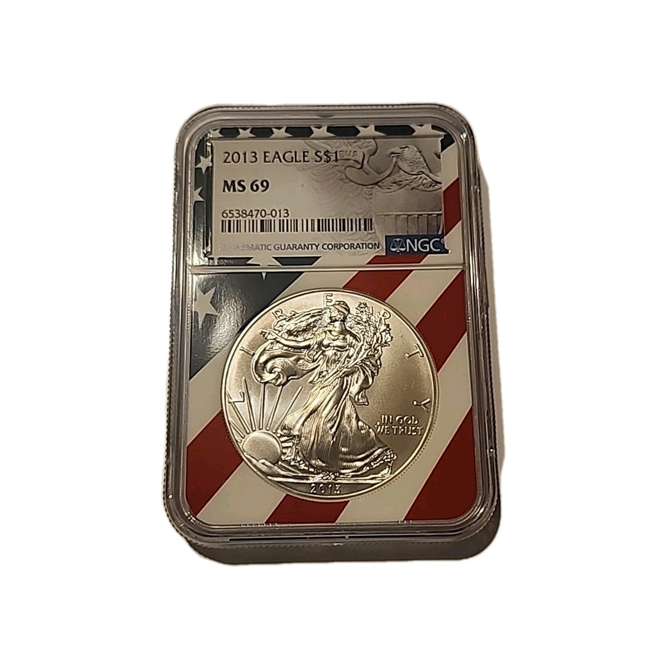 2013 US Silver $1 Eagle NGC MS69 image 0