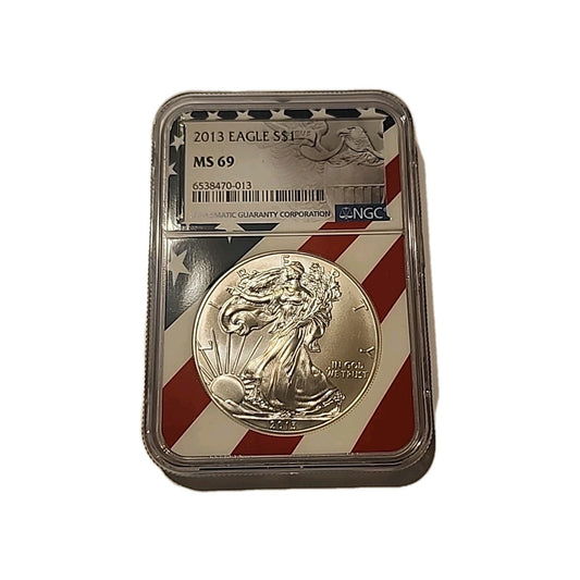 2013 US Silver $1 Eagle NGC MS69 image 0