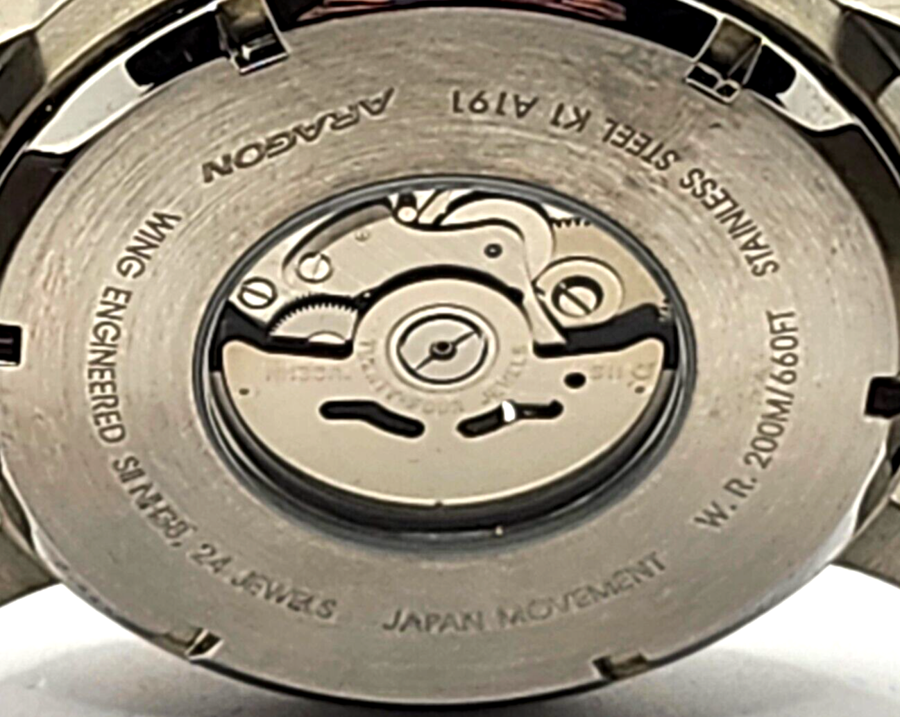 Aragon A191 Blue Ultra Open Heart Automatic Men's Watch in Box image 5