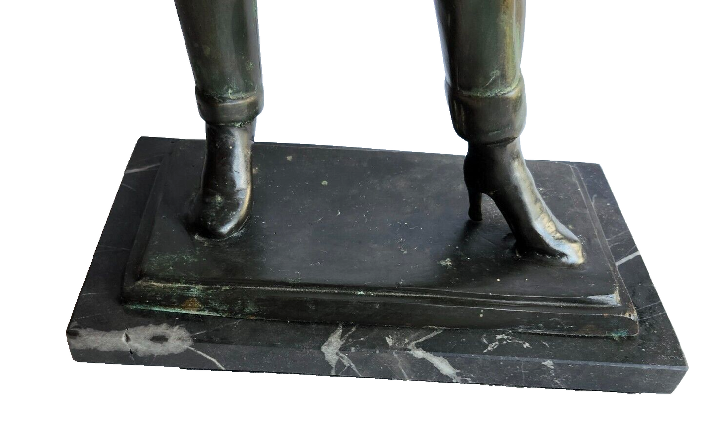 Tall Detailed Semi Nude Woman Standing Bronze Statue Signed by Raoul Larche image 3